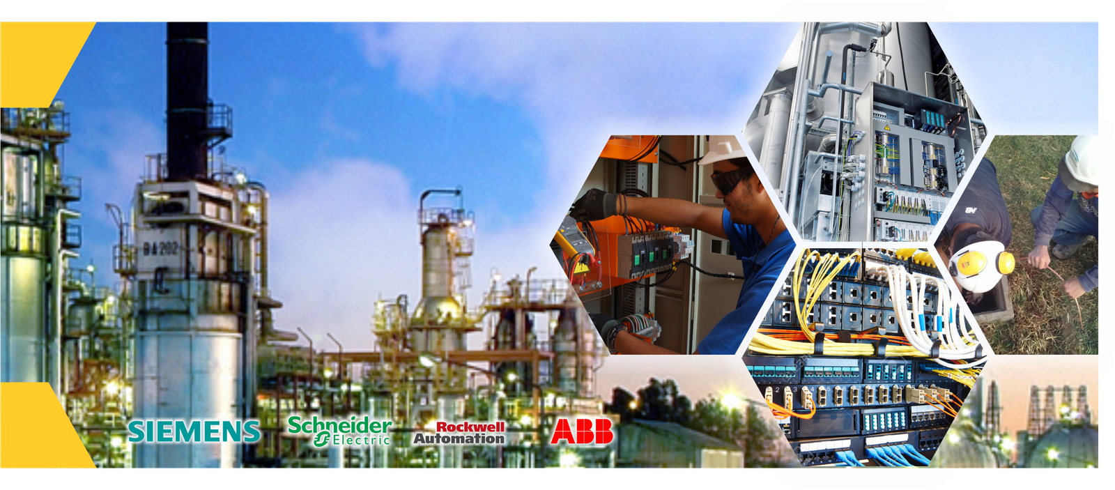 Portada de Smart Mecatrónica con planta industrial y servicios de automatización